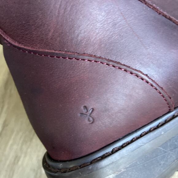 EMU Australian Pioneer Boots Women Sz 6 Burgundy Leather Wool Mid Calf - Picture 10 of 12